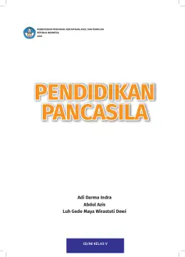 Sampul Buku Siswa Pendidikan Pancasila SD/MI Kelas V Kurikulum Merdeka Kelas 5 SD