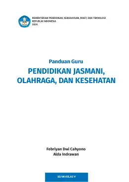 Sampul Buku Guru Pendidikan Jasmani, Olahraga, dan Kesehatan SD/MI Kelas V Kurikulum Merdeka Kelas 5 SD