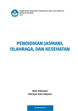 Sampul Buku Siswa Pendidikan Jasmani, Olahraga, dan Kesehatan SD/MI Kelas V Kurikulum Merdeka Kelas 5 SD