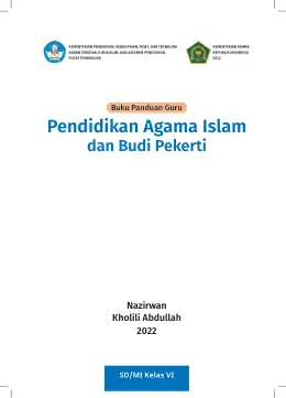 Sampul Buku Guru Pendidikan Agama Islam dan Budi Pekerti SD/MI Kelas VI Kurikulum Merdeka Kelas 6 SD