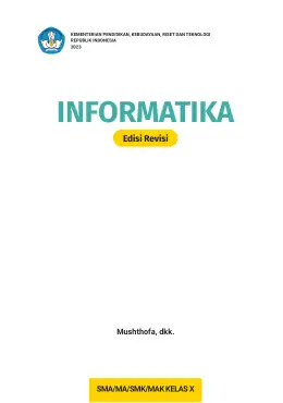 Sampul Buku Siswa Informatika SMA/MA/SMK/MAK Kelas X Kurikulum Merdeka Kelas 10 SMA