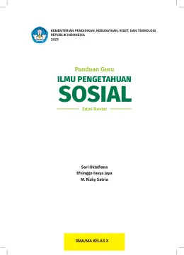 Sampul Buku Guru Ilmu Pengetahuan Sosial SMA/MA Kelas X Kurikulum Merdeka Kelas 10 SMA