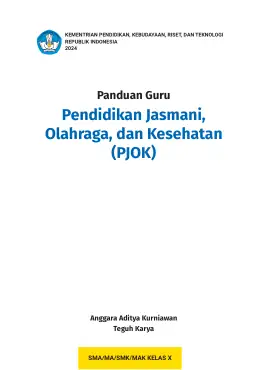 Sampul Buku Guru Pendidikan Jasmani, Olahraga, dan Kesehatan SMA/MA/SMK/MAK Kelas X Kurikulum Merdeka Kelas 10 SMA