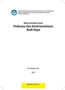 Sampul Buku Guru Prakarya dan Kewirausahaan: Budi Daya SMA/MA Kelas X Kurikulum Merdeka Kelas 10 SMA