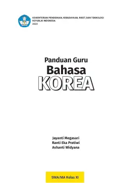 Sampul Buku Guru Bahasa Korea SMA/MA Kelas XI Kurikulum Merdeka Kelas 11 SMA