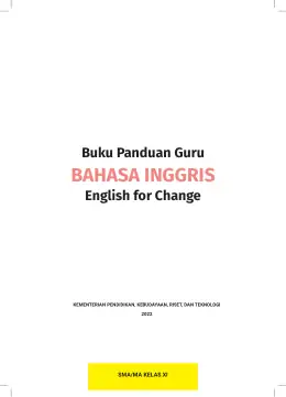 Sampul Buku Guru Bahasa Inggris: English for Change SMA/MA Kelas XI Kurikulum Merdeka Kelas 11 SMA