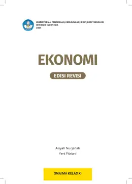 Sampul Buku Siswa Ekonomi SMA/MA Kelas XI Kurikulum Merdeka Kelas 11 SMA