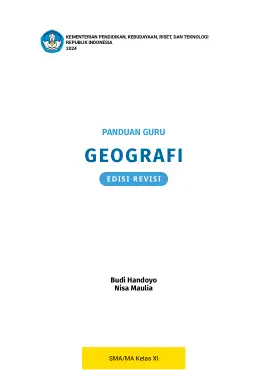 Sampul Buku Guru Geografi SMA/MA Kelas XI Kurikulum Merdeka Kelas 11 SMA