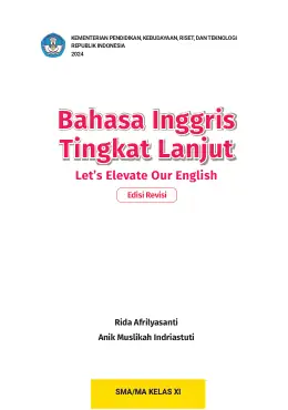 Sampul Buku Siswa Bahasa Inggris Tingkat Lanjut Let's Elevate Our English SMA/MA Kelas XI Kurikulum Merdeka Kelas 11 SMA
