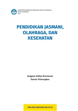 Sampul Buku Siswa Pendidikan Jasmani, Olahraga, dan Kesehatan SMA/MA/SMK/MAK Kelas XI Kurikulum Merdeka Kelas 11 SMA
