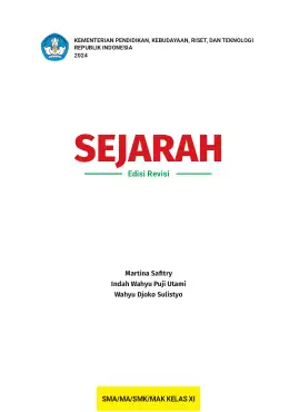 Sampul Buku Siswa Sejarah SMA/MA/SMK/MAK Kelas XI Kurikulum Merdeka Kelas 11 SMA