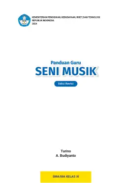 Sampul Buku Guru Seni Musik SMA/MA Kelas XI Kurikulum Merdeka Kelas 11 SMA