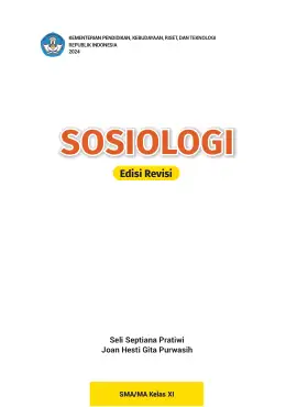 Sampul Buku Siswa Sosiologi SMA/MA Kelas XI Kurikulum Merdeka Kelas 11 SMA