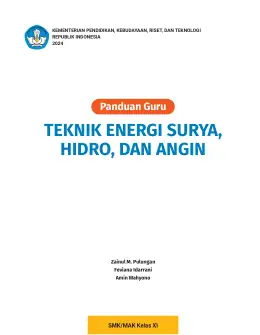 Sampul Buku Guru Teknik Energi Surya Hidro dan Angin Kelas XI Kurikulum Merdeka Kelas 11 SMA