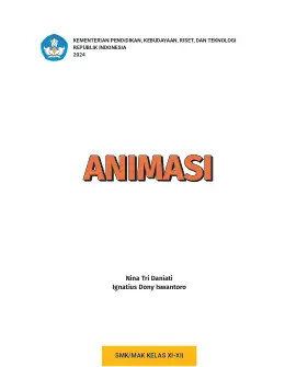 Sampul Buku Siswa Animasi Kelas XI-XII Kurikulum Merdeka Kelas 12 SMA