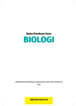 Sampul Buku Guru Biologi SMA Kelas XII Kurikulum Merdeka Kelas 12 SMA