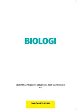 Sampul Buku Siswa Biologi SMA Kelas XII Kurikulum Merdeka Kelas 12 SMA