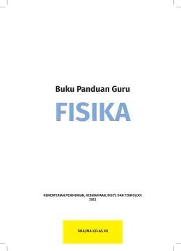 Sampul Buku Guru Fisika SMA/MA Kelas XII Kurikulum Merdeka Kelas 12 SMA
