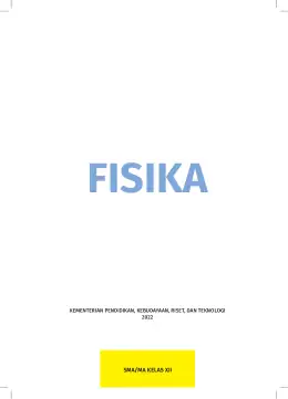 Sampul Buku Siswa Fisika SMA/MA Kelas XII Kurikulum Merdeka Kelas 12 SMA