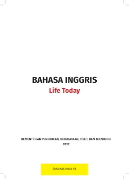 Sampul Buku Siswa Bahasa Inggris Life Today SMA/MA Kelas XII Kurikulum Merdeka Kelas 12 SMA