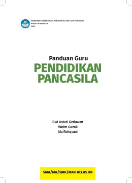 Sampul Buku Guru Pendidikan Pancasila SMA/MA/SMK/MAK Kelas XII Kurikulum Merdeka Kelas 12 SMA