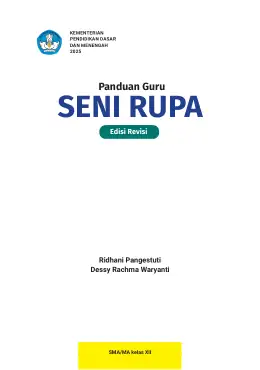 Sampul Buku Guru Seni Rupa SMA/MA Kelas XII Kurikulum Merdeka Kelas 12 SMA