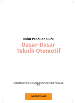 Sampul Buku Guru Dasar-Dasar Teknik Otomotif SMK/MAK Kelas X Kurikulum Merdeka SMK Kelas 10