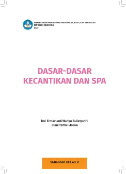 Sampul Buku Siswa Dasar-Dasar Kecantikan dan Spa SMK/MAK Kelas X Kurikulum Merdeka SMK Kelas 10