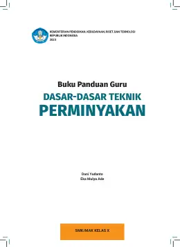 Sampul Buku Guru Dasar-Dasar Teknik Perminyakan SMK/MAK Kelas X Kurikulum Merdeka SMK Kelas 10