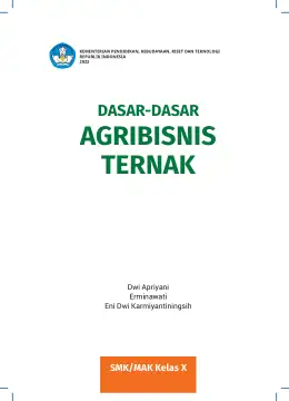 Sampul Buku Siswa Dasar-Dasar Agribisnis Ternak SMK/MAK Kelas X Kurikulum Merdeka SMK Kelas 10