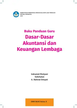 Sampul Buku Guru Dasar-Dasar Akuntansi dan Keuangan Lembaga SMK/MAK Kelas X Kurikulum Merdeka SMK Kelas 10