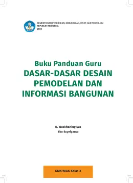 Sampul Buku Guru Dasar-Dasar Desain Pemodelan dan Informasi Bangunan SMK/MAK Kelas X Kurikulum Merdeka SMK Kelas 10