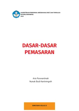 Sampul Buku Siswa Dasar-Dasar Pemasaran SMK/MAK Kelas X Kurikulum Merdeka SMK Kelas 10