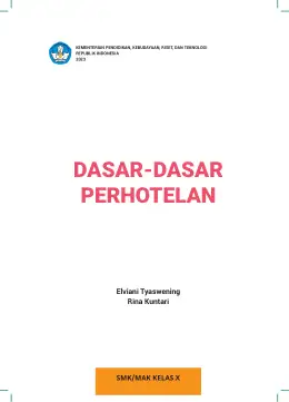 Sampul Buku Siswa Dasar-Dasar Perhotelan SMK/MAK Kelas X Kurikulum Merdeka SMK Kelas 10
