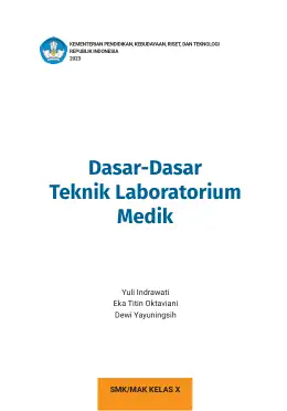 Sampul Buku Siswa Dasar-Dasar Teknik Laboratorium Medik SMK/MAK Kelas X Kurikulum Merdeka SMK Kelas 10