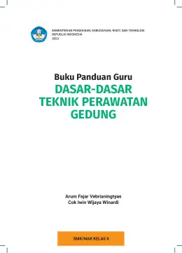 Sampul Buku Guru Dasar-Dasar Teknik Perawatan Gedung SMK/MAK Kelas X Kurikulum Merdeka SMK Kelas 10