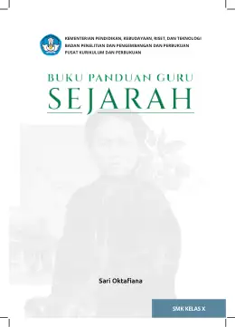 Sampul Buku Guru Sejarah SMK Kelas X Kurikulum Merdeka SMK Kelas 10