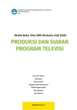 Sampul Buku Siswa Model Buku Teks SMK Berbasis Soft Skills: Produksi dan Siaran Program Televisi SMK/MAK Kelas XI Kurikulum Merdeka SMK Kelas 11–12