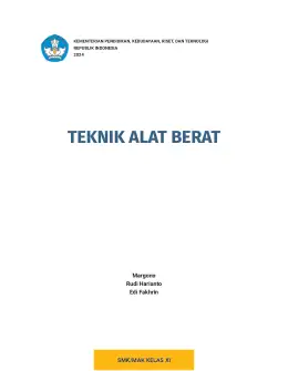 Sampul Buku Siswa Teknik Alat Berat SMK/MAK Kelas XI Kurikulum Merdeka SMK Kelas 11–12