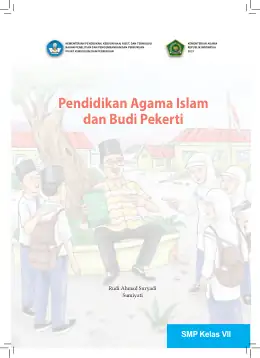 Sampul Buku Siswa Pendidikan Agama Islam dan Budi Pekerti SMP Kelas VII Kurikulum Merdeka Kelas 7 SMP