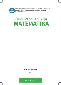 Sampul Buku Guru Matematika SMP/MTs Kelas VII Kurikulum Merdeka Kelas 7 SMP