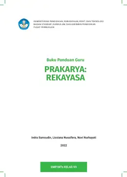Sampul Buku Guru Prakarya: Rekayasa SMP/MTs Kelas VII Kurikulum Merdeka Kelas 7 SMP