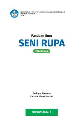 Sampul Buku Guru Seni Rupa SMP/MTS Kelas VII Kurikulum Merdeka Kelas 7 SMP