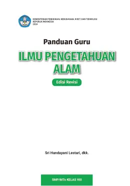 Sampul Buku Guru Ilmu Pengetahuan Alam SMP/MTs Kelas VIII Kurikulum Merdeka Kelas 8 SMP