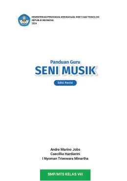 Sampul Buku Guru Seni Musik SMP/MTs Kelas VIII Kurikulum Merdeka Kelas 8 SMP