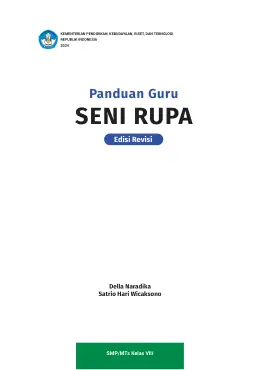 Sampul Buku Guru Seni Rupa SMP/MTs Kelas VIII Kurikulum Merdeka Kelas 8 SMP