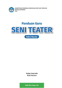 Sampul Buku Guru Seni Teater SMP/MTs Kelas VIII Kurikulum Merdeka Kelas 8 SMP