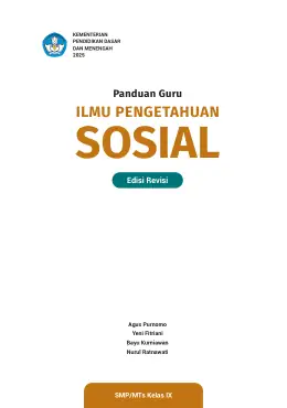 Sampul Buku Guru Ilmu Pengetahuan Sosial SMP/MTs Kelas IX Kurikulum Merdeka Kelas 9 SMP